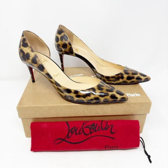 Christian Louboutin Shoes - Christian Louboutin Iriza Patent Leopard Heels